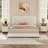 3 Piece Upholstered Bedroom Set,Bed Frame With Set Of 2 Nightstands-550034158-550034154
