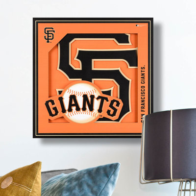 MLB 3D Logo Series Wall Art-12X12