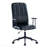 2-Piece Set Black Antique Black Pu Leather Office Chair, With Armrest, High Backrest, 360 Degree Swivel, Up And Down Adjustable Gaslift, Black Powder Coated Frame, Five Star Base, Black Wheels-1469000197