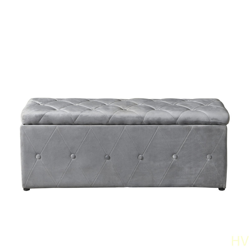 Ensemble de repose-pieds 1 pièce en velours court avec 2 repose-pieds, Velours gris velours