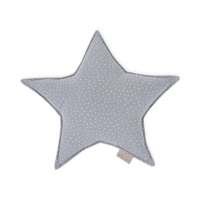 Polka Dots Novelty Throw Cushion, Grey