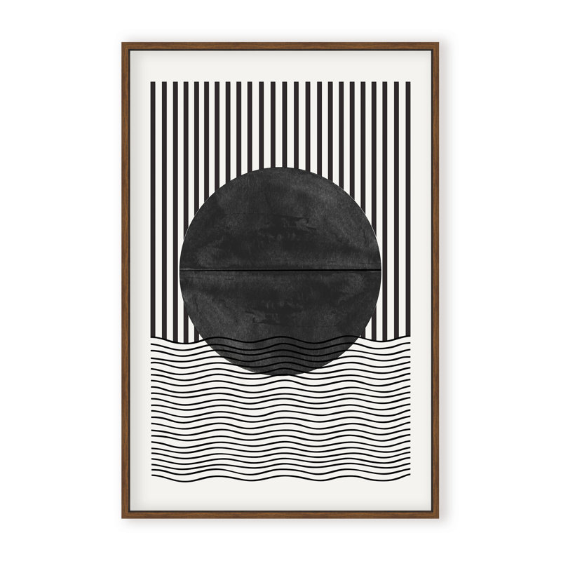 BaB No10. Print by The Miuus Studio, 48" H x 32" W x 1.125" D, Black, Framed Matted Print
