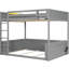 Grand lit, lit mezzanine, tablettes de rangement, boîte, DEL, station de charge, chambre à coucher efficace et organisée, crochets à vêtements en métal, guide de montage détaillé, instructions-99786949
