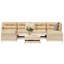 7 Piece Garden Sofa Set Solid Wood Pine