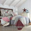 Courtepointe réversible Hatteras Americana - rouge / coton blanc / bleu denim-1752984737