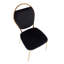 Chaise d'appoint rembourrée en velours Écrenet-1392193949