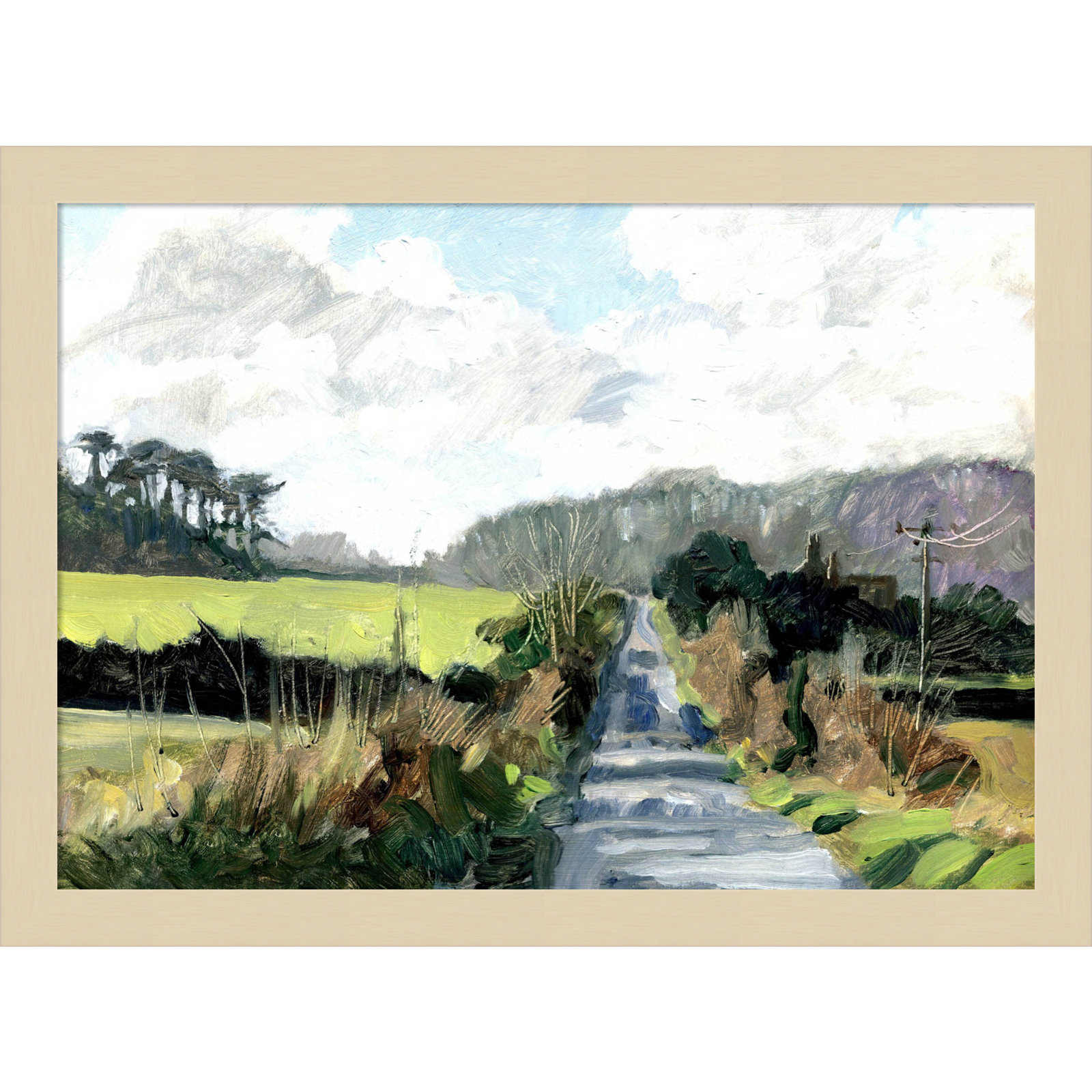Ceylon "Ripple Lane" Print by Clive Metcalfe, 13" H x 17" W x 1" D, Brown