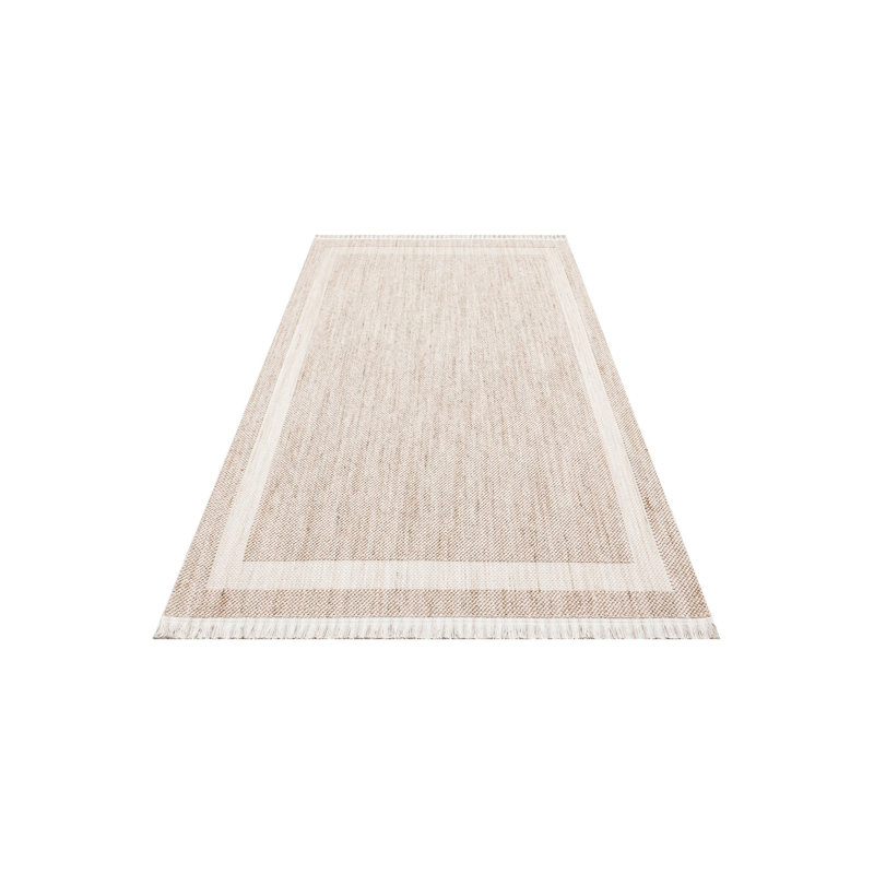 Stylish Hall Carpet, 100% Polyester, 31.5 x 59.1 inches | No Pile, Flat Weave, Machine Woven | Durable & Easy to Clean, Vacuum & Spot Remover Safe | Elegant Beige Color, Perfect for Entryways & Living Spaces