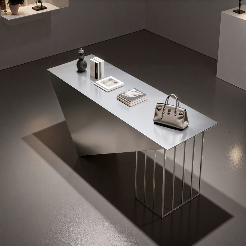 Table de présentation géométrique en acier inoxydable, H 29,53 po x l 47,24 po x P 23,62 po