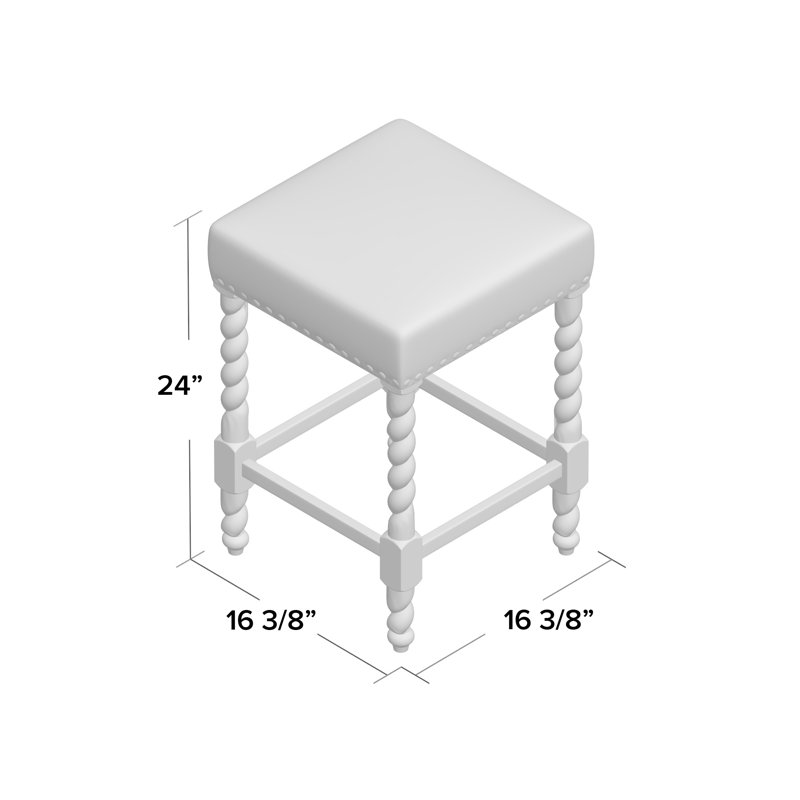 Tabouret de comptoir Elegant, Chêne naturel, Tabouret de comptoir (assise de 24 po de hauteur)