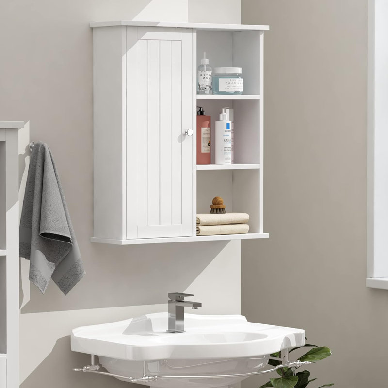 Nathanal Bathroom Wall Cabinet, Chrome