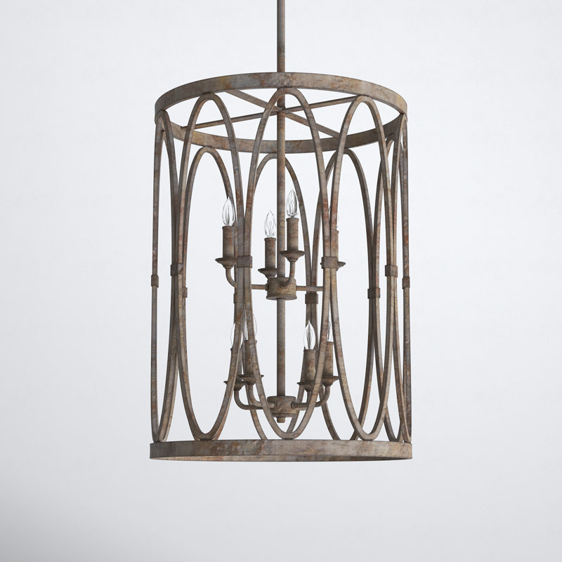 Alverstone 6 - Light Dimmable Drum Chandelier