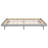 Queen Bed In Grey With Floating Platform - Built Quality Plywood And Rubberwood Color Frame Design Made Of
