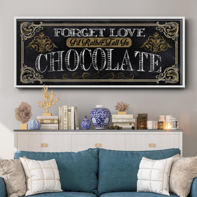 Chocolat - toile encadrée