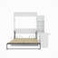 Grand lit plateforme avec rangement en bois massif Junxi-91951217