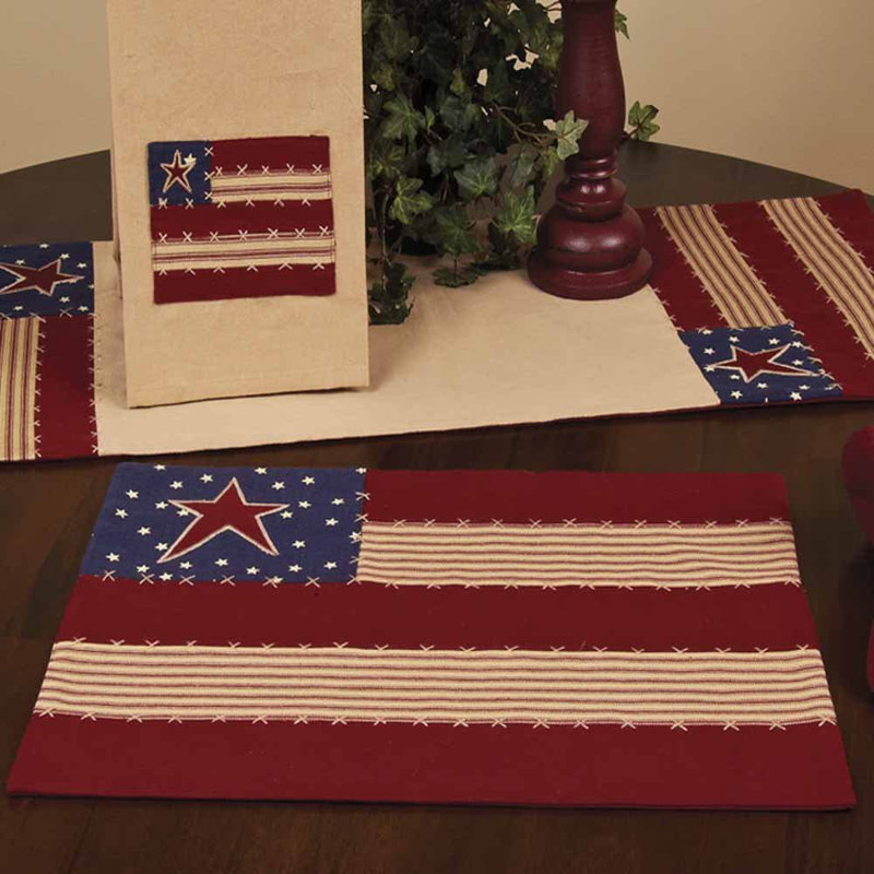 Cotton Striped Rectangle Placemat
