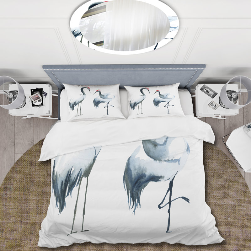 Deux housses de couette noir et blanc - ensemble de housse de couette Farmhouse - microfibre de polyester