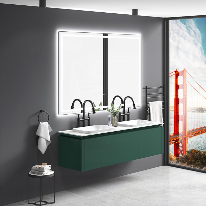 Miroir mural pour salle de bain 48Led, 48 po x 60 po