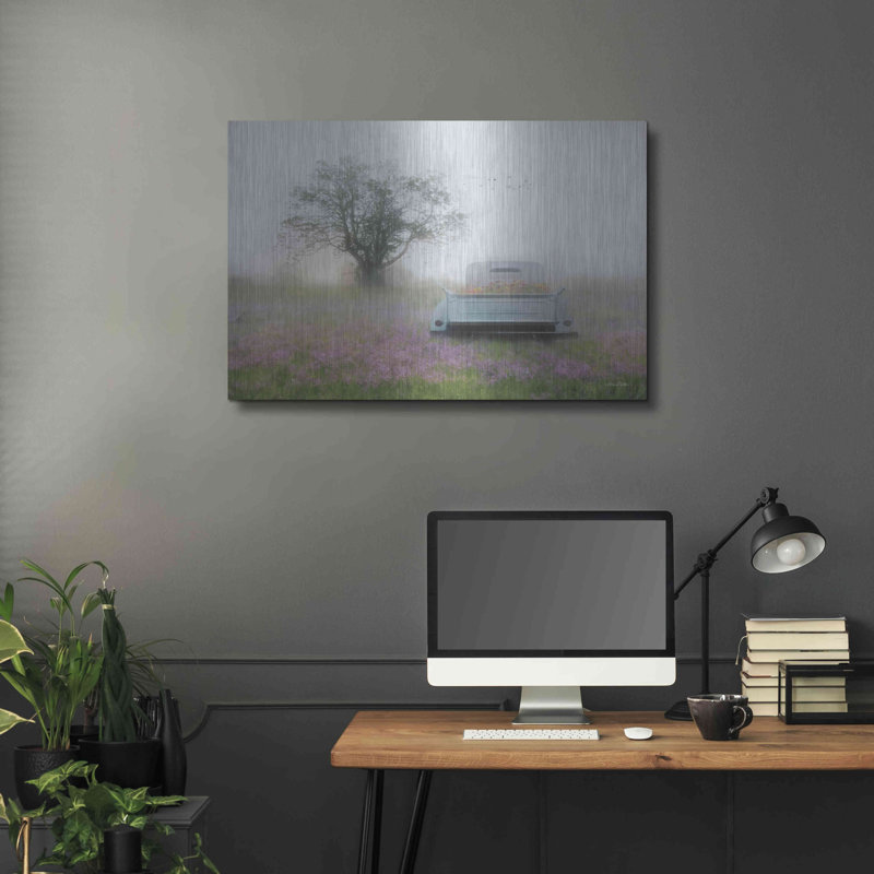«Summer Wildflowers» par Lori Deiter, art mural en métal, H 24 po x l 36 po