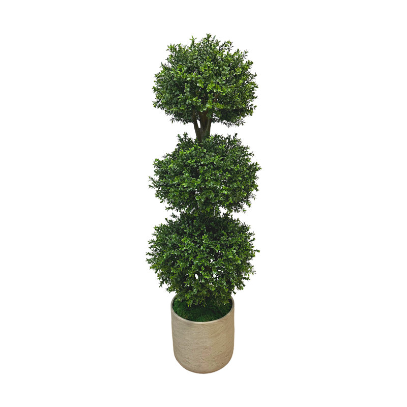 4' Faux Boxwood Topiary, 60" H x 22" W x 22" D
