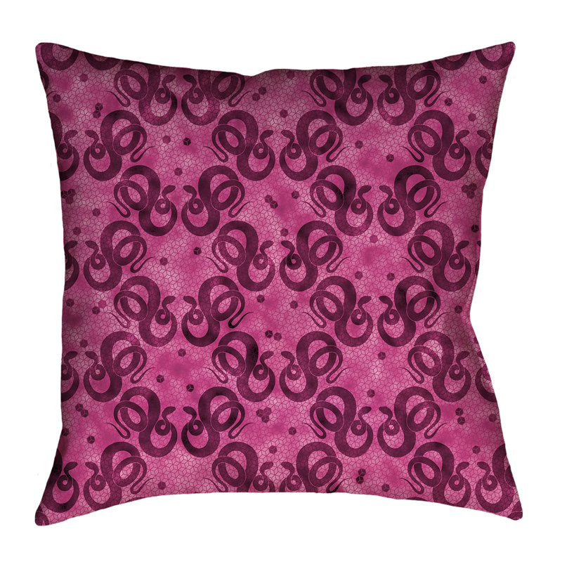 Housse de coussin Katelyn Elizabeth, 18 po x 18 po, Rose, Polyester