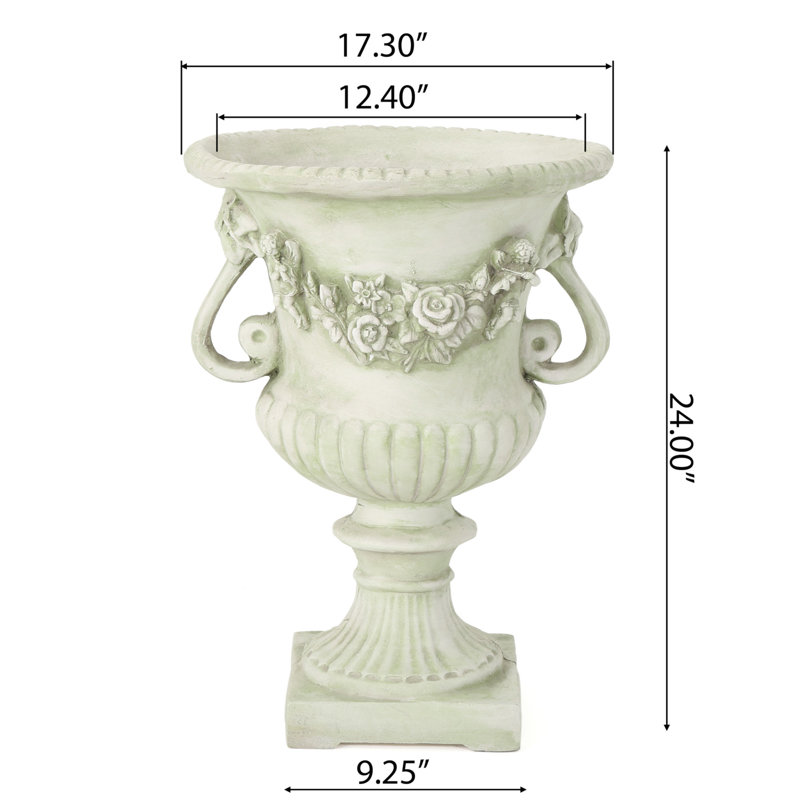 Geffrey Pot Planter, White Moss