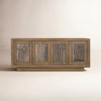 Genuine Marble and Mango Sideboard