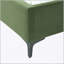 Lit simple en velours rembourré Promenade avec mousse haute densité et design moderne Mid-Century, aucun sommier tapissier requis-108013769-108013773