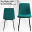 Aashild 87cm H Tufted Velvet Upholstered Side Chair in Green