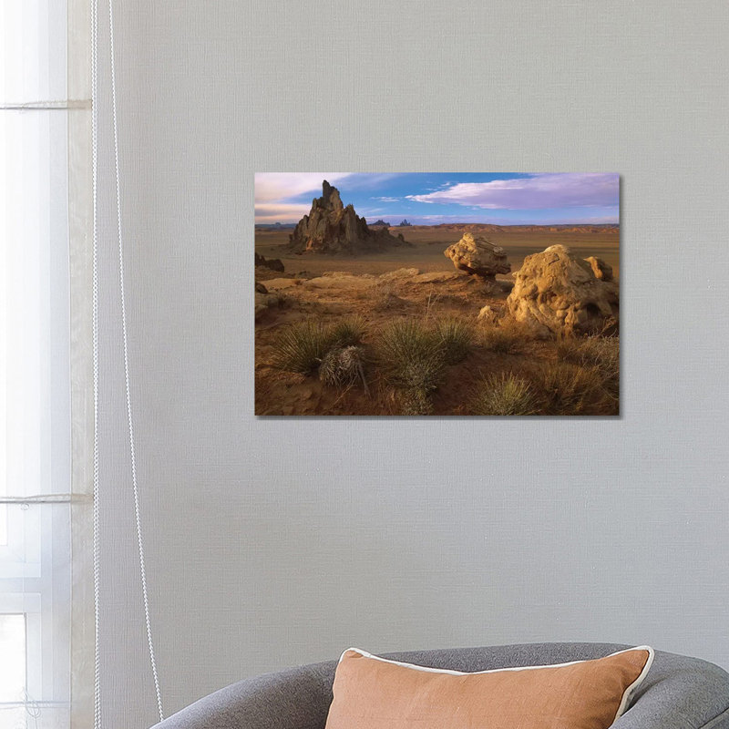Church Rock, Eroded Volcanic Plug Reaching 300 Feet, Navajo Reservation, Monument Valley Navajo Tribal Park, Arizona by Tim Fitzharris - Wrapped Canvas Gallery-Wrapped Canvas Giclée