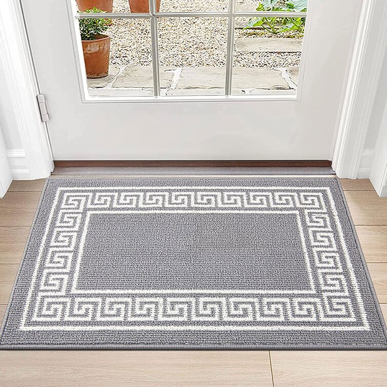 Durable Non-Slip Outdoor Door Mat Ebern Designs Color: Dark Gray, Mat Size: 24 W x 35 L