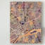 « détroit michigan city map ii », impression sur toile tendue-1625631488