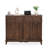 Dark-coffee Solid Wood Shoe Storage Bench-1567879516