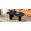 44'' X 25.9'' Cream-Style Coffee Table With 1.5'' Thick Top, Black. 3 Legs, Easy Assembly, Round Edge For Living Room Cream Decor
