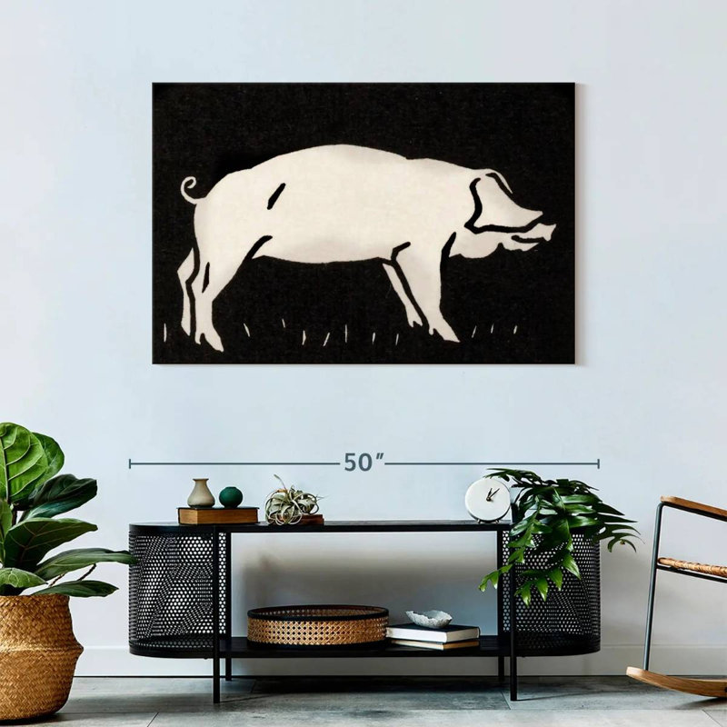 Crowle Pig 1923, 30" H x 45" W