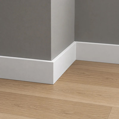 Pro Pack 1/2 in. x 4-1/2 in. x 96 in. Primed MDF Craftsman Baseboard Moulding (8-Pack − 64 Total Linear Feet)