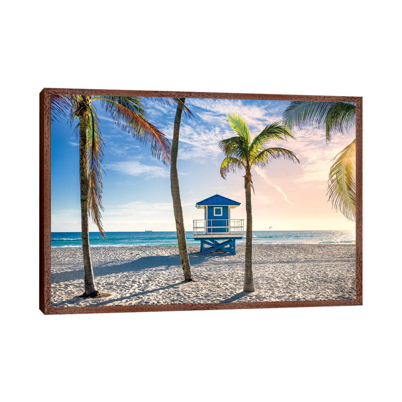 Beach Dreams Hollywood Florida by Susanne Kremer - Print on Canvas, 45.72cm H x 66.04cm W x 3.81cm D
