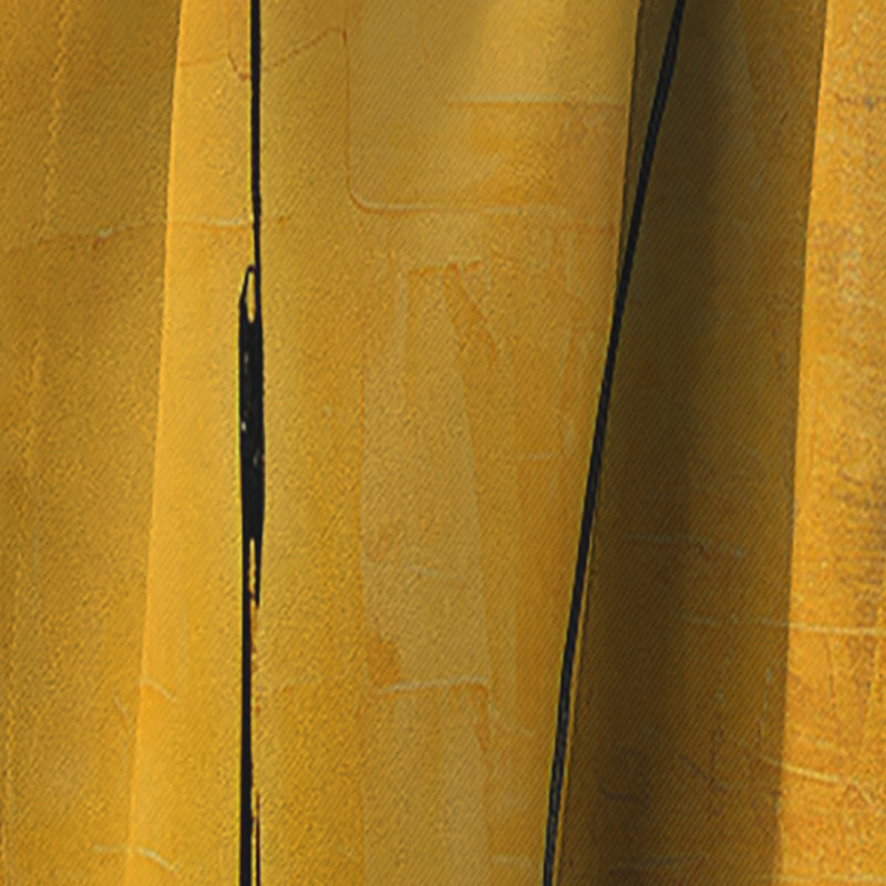 Lemon Loops Abstract Shapes - Rideau formes abstraites - Rideau occultant - 1 panneaux, L 52 po x L 84 po