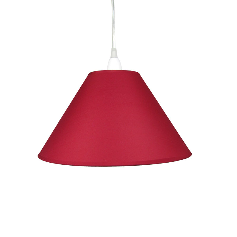 16cm H Cotton Empire Lamp Shade ( Screw On ), Burgundy, 22cm H x 35cm W x 35cm D
