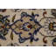 Tapis unique en laine noué à la main crème 6 pi 6 po x 10 pi 1 po années 1980