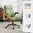 28"W Mid-Back Swivel Office Chair Task Chair With Adjustable Arms-163461921