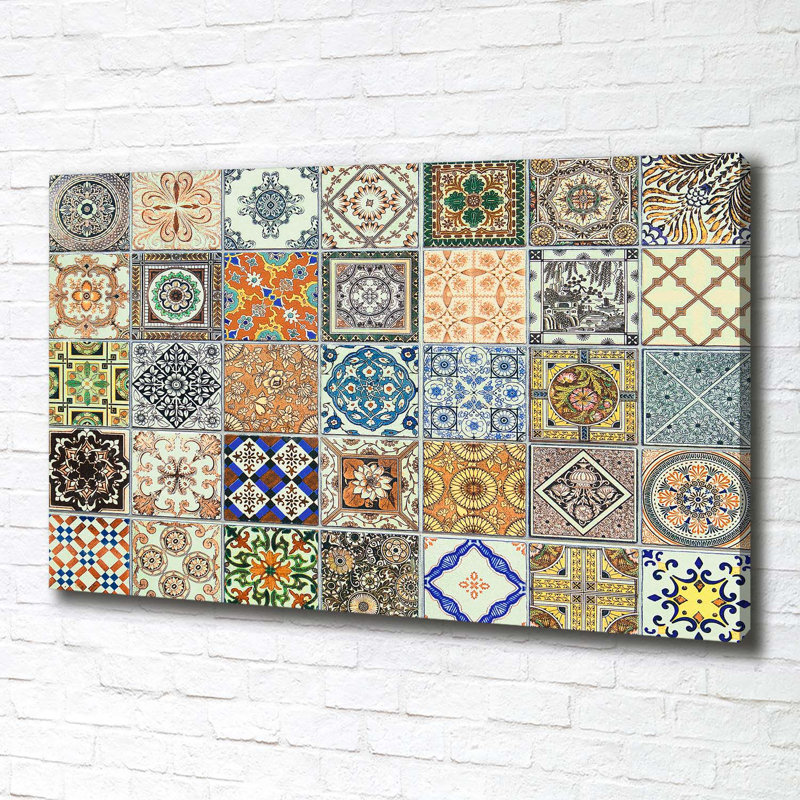Ceramic Tiles - Wrapped Canvas Print