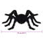  Halloween Spider Decoration 6 Pcs Black 75 Cm Polyester