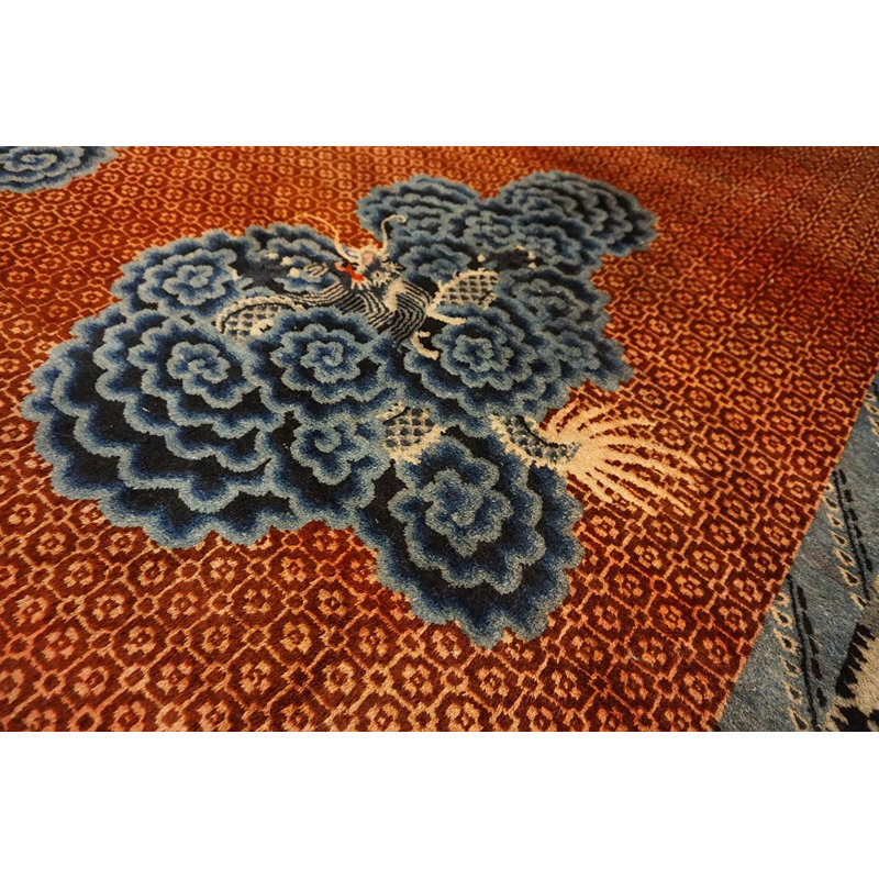 Early 20th Century N. Chinese Baotou Carpet