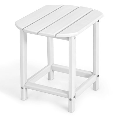 Ambudkar Oval Outdoor Side Table , 19'' in. W 14.5'' in. D