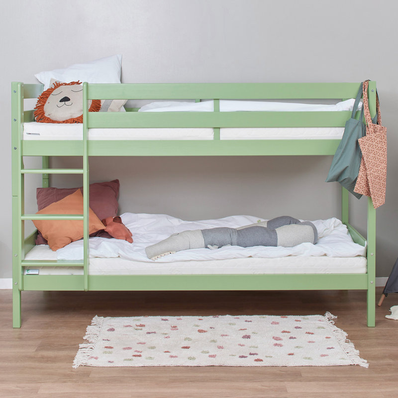 ECO Comfort Bunk Bed, European Single (90 x 200 cm), Green
