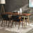 Brown Rectangular Solid with Iron Dining Table For Dining Room/Kitchen-679395298