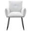 Donica Light Drey Upholstered Dining Arm Chair(Only Dining Chairs)