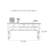 Retro Multifunctional Console Table with Drawers