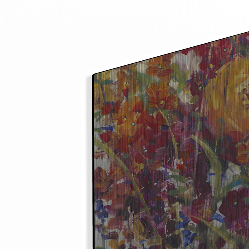 «Mixed Bouquet III» par Tim O'Toole, art mural en métal, H 24 po x l 24 po